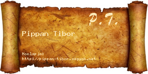 Pippan Tibor névjegykártya
